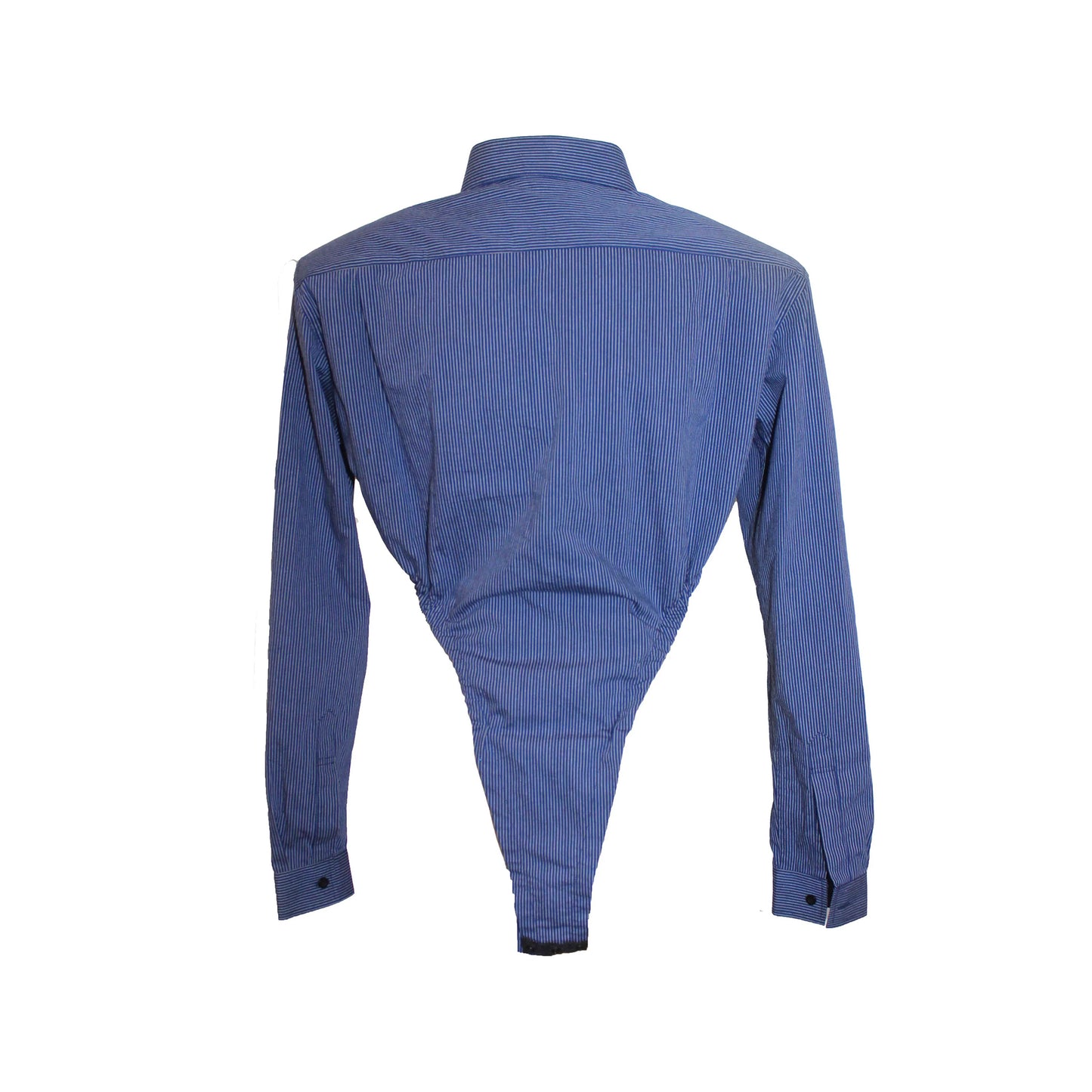 Hombro Shirt Navy Blue Stripes